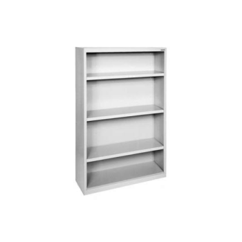 white bookshelf with 3 shelves
